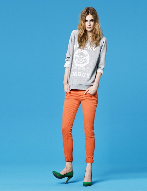 Zara TRF Color Pants 2011.2月Lookbook