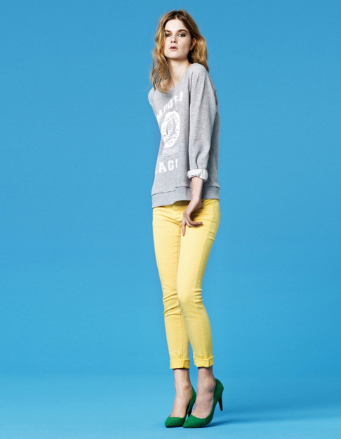 Zara TRF Color Pants 2011.2月Lookbook