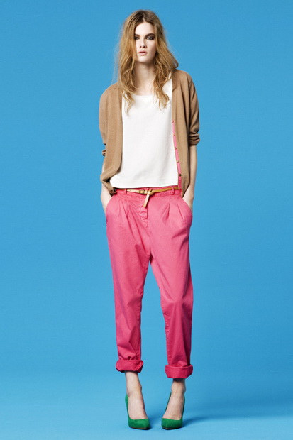 Zara TRF Color Pants 2011.2月Lookbook