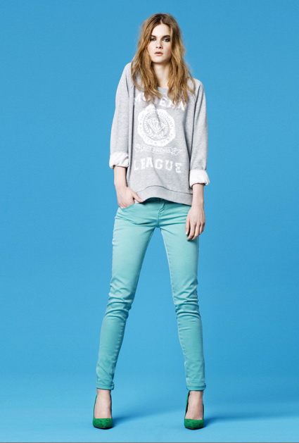 Zara TRF Color Pants 2011.2Lookbook ͼƬ