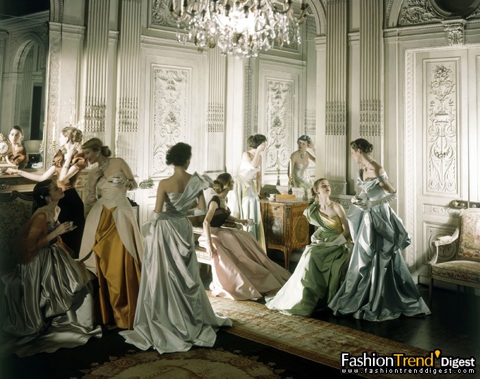 Models in dresses by charles James, 1948. Photo by Cecil Beaton, Vogue, June 1948 