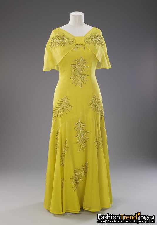 Evening dress designed for the visit to Australia, 1974 